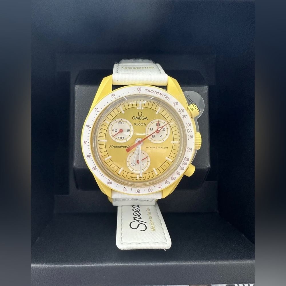 Omega X Swatch Bioceramic Moonswatch Mission to Sun